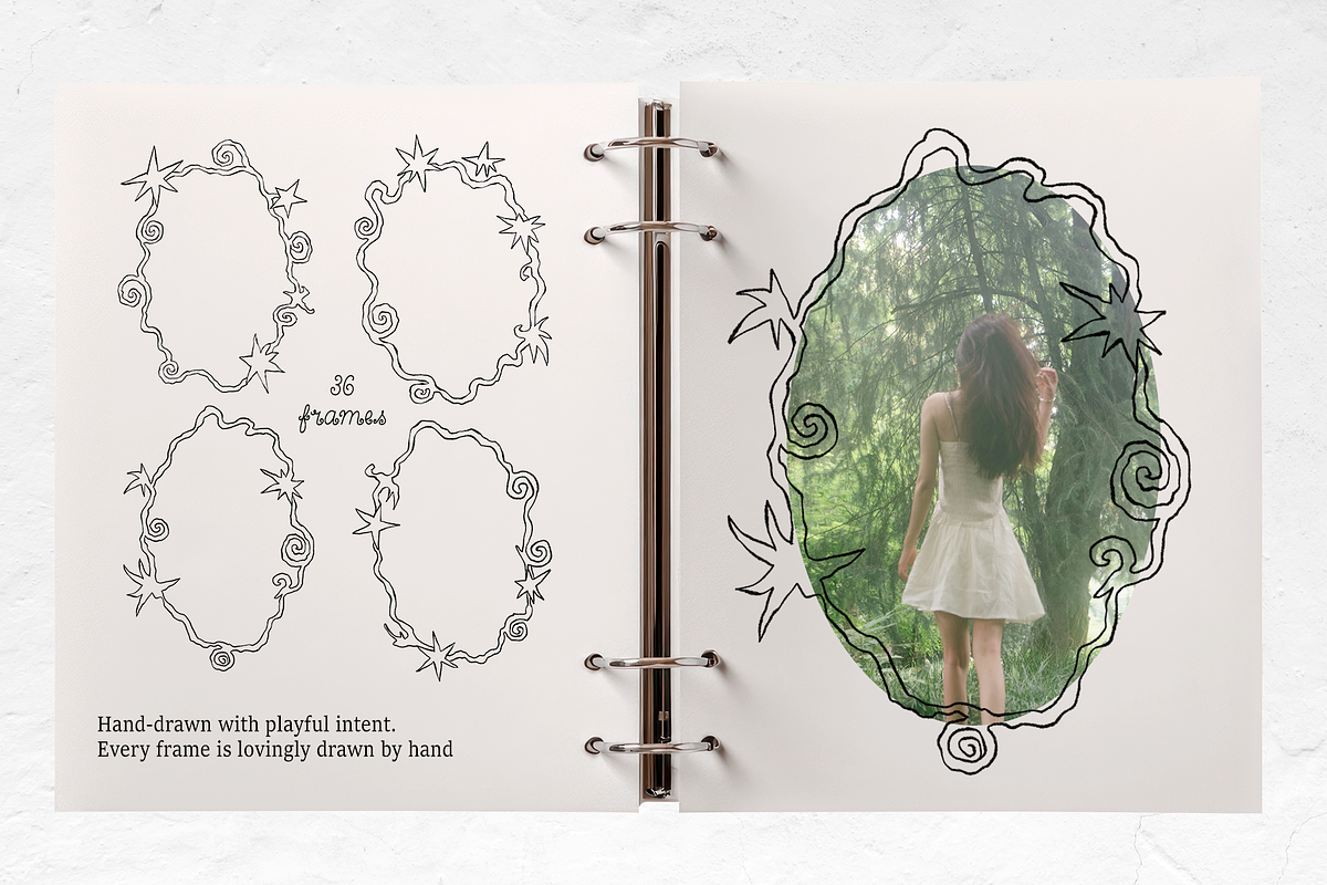 Whimsical Frames Hand-Drawn Borders, an Object Graphic by Nonceni (Photo 6 of 11)