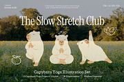 Capybara Yoga Illustration Set, an Animal Illustration by dosome.my (Thumbnail 1 of 10)