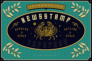 NEWSSTAMP - Retro Display Font, a Font by Rightwheels (Thumbnail 1 of 9)