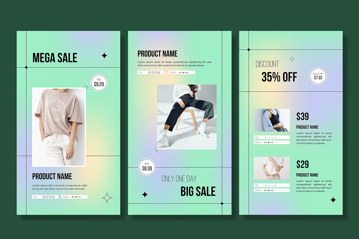 Stylish Gradient Sale Poster, a Social Media Template by ContestDesign (Photo 2 of 2)