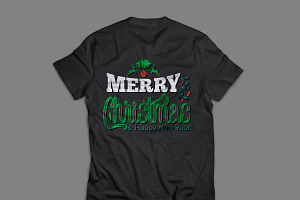 Merry Christmas T-shirt Design, a Stationery Template by hkmonir