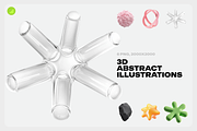 3D Abstract Stylish Objects, an Object Illustration by Danil Polshin (Thumbnail 1 of 7)