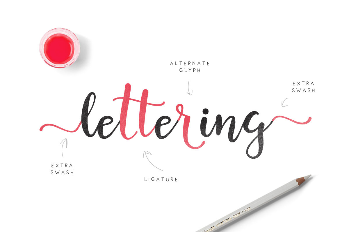 Castellia, a Script Font by vuuuds (Photo 5 of 6)