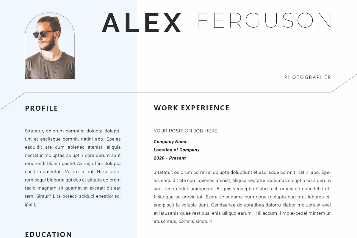 Resume Template / CV, a Resume Template by Peunayah (Photo 5 of 8)