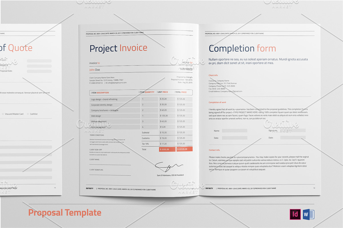 Proposal Template, a Stationery Template by Mastergfx (Photo 8 of 16)