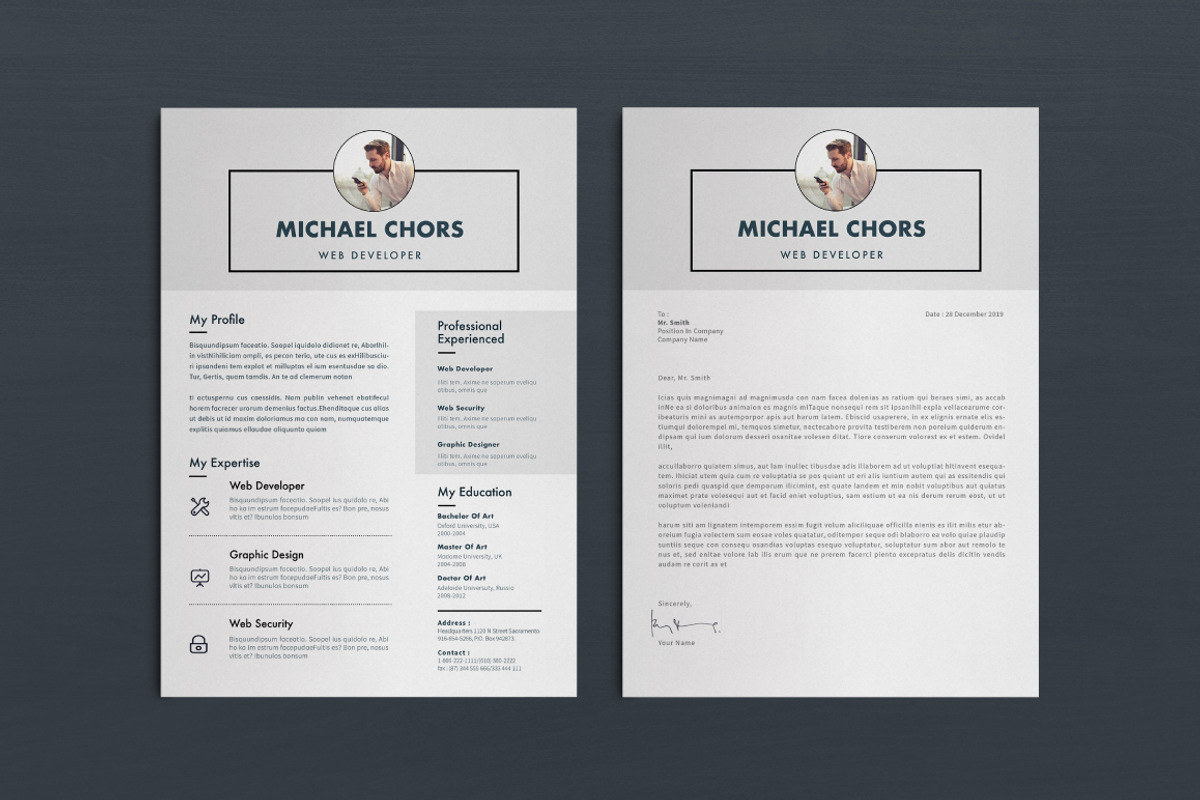 Resume/CV, a Resume Template by Atakana (Photo 3 of 6)