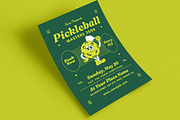Retro Pickleball Tournament Flyer, a Flyer Template by Guuver (Thumbnail 2 of 3)