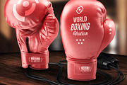 Boxing Gloves - Mockup, an Advertising Mockup by VectorMedia (Thumbnail 3 of 4)