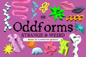 ODDFORM Claymation Objects, an Object Graphic by angelainthefields