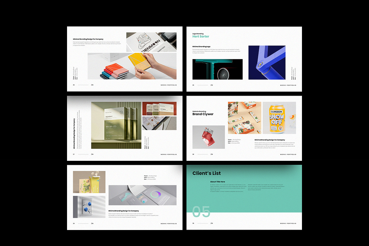 Portfolio Template InDesig & Canva, a Presentation Template by TemplateFolio-Shop (Photo 9 of 14)