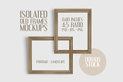 Isolated Old Frames Mockup, a Print Template by Dorado Stock (Thumbnail 1 of 7)
