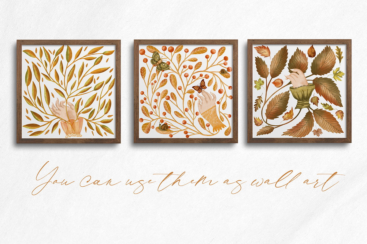 Fall sweet fall leaves illustration, a Seasonal Illustration by Yelloo Fish (Photo 8 of 15)