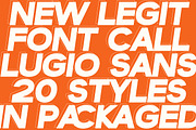 Lugio Sans Modern Geometric Family, a Sans Serif Font by Lettertype Studio (Thumbnail 15 of 16)