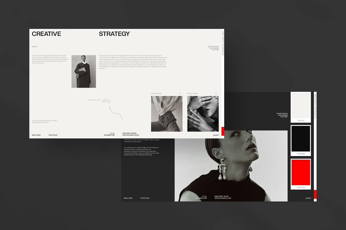RUBE | Brief Mood Presentation, a Presentation Template by CreativexGenius (Photo 5 of 11)