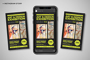 Art Design Exhibition Flyer Set, a Flyer Template by VanillineGraph (Thumbnail 4 of 4)