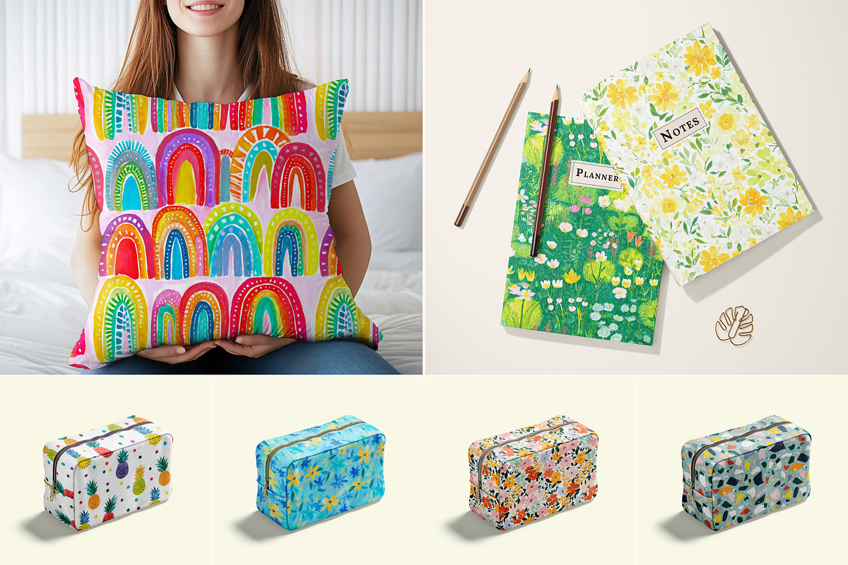 Kids Nursery Seamless Patterns, a Pattern Graphic by Ninterints (Photo 8 of 21)