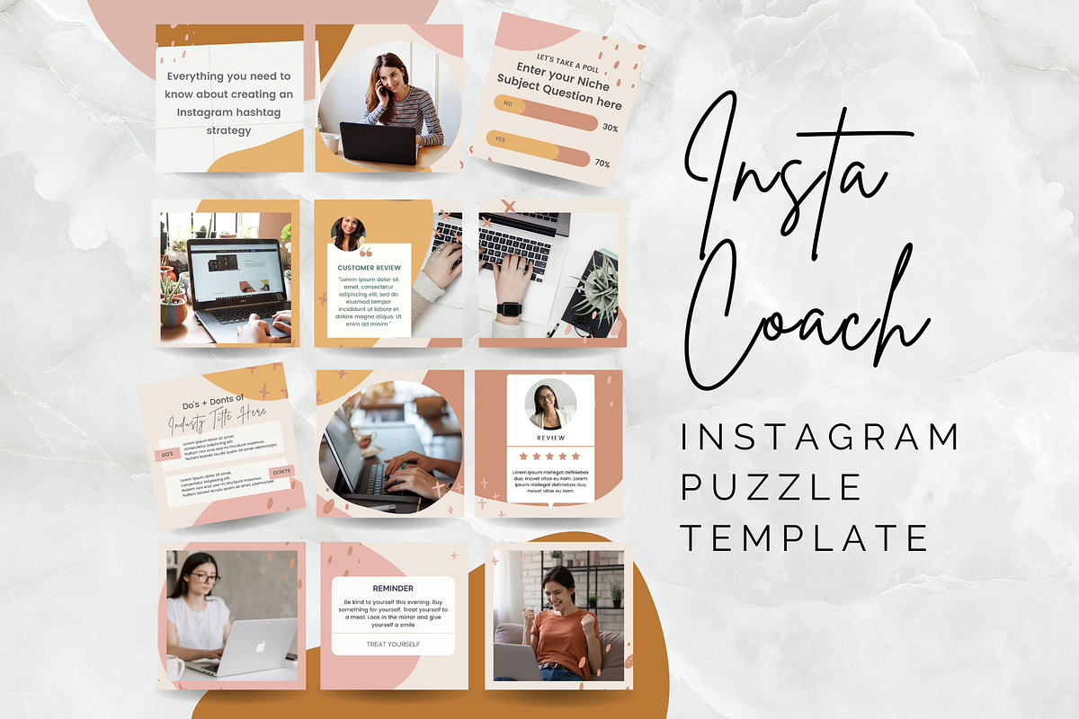 Boho Coach Instagram Puzzle, a Social Media Template by Social Assumptions (Photo 9 of 10)