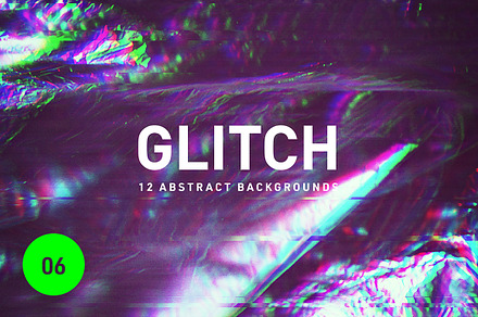 Glitch 06 - 12 Abstract Backgrounds, a Texture Graphic by Offset