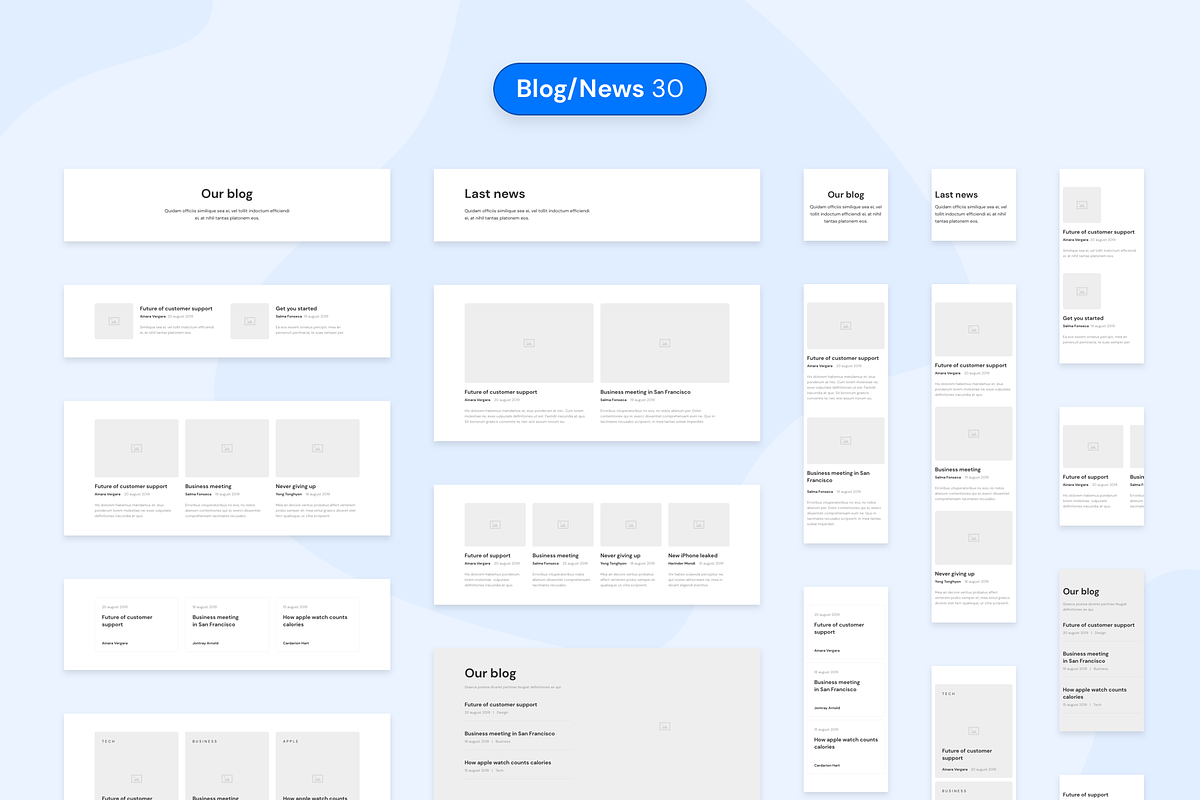 DOB – Desktop & Mobile Wireframe Kit, a Wireframe Template by laaqiq