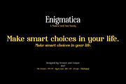 Enigmatica - Serif font family, a Serif Font by Artistic & Unique (Thumbnail 7 of 15)
