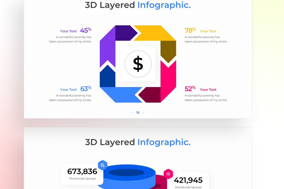 3D Layer PowerPoint - Infographic Template