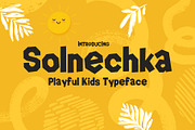 Solnechka – A Playful & Quirky Font, a Sans Serif Font by HipFonts (Thumbnail 1 of 6)