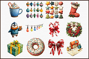 Watercolor Christmas Clipart Collect, an Illustration by Sublimation Artist (Thumbnail 3 of 6)