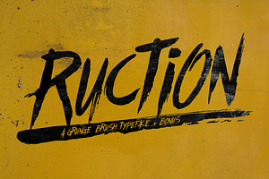 Ruction Typeface