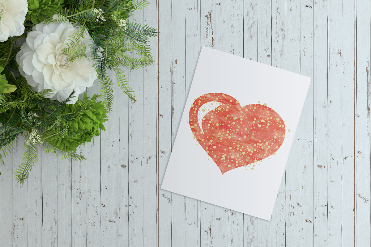Watercolor Hearts Collection 001, an Object Graphic by savanamm design (Photo 3 of 4)