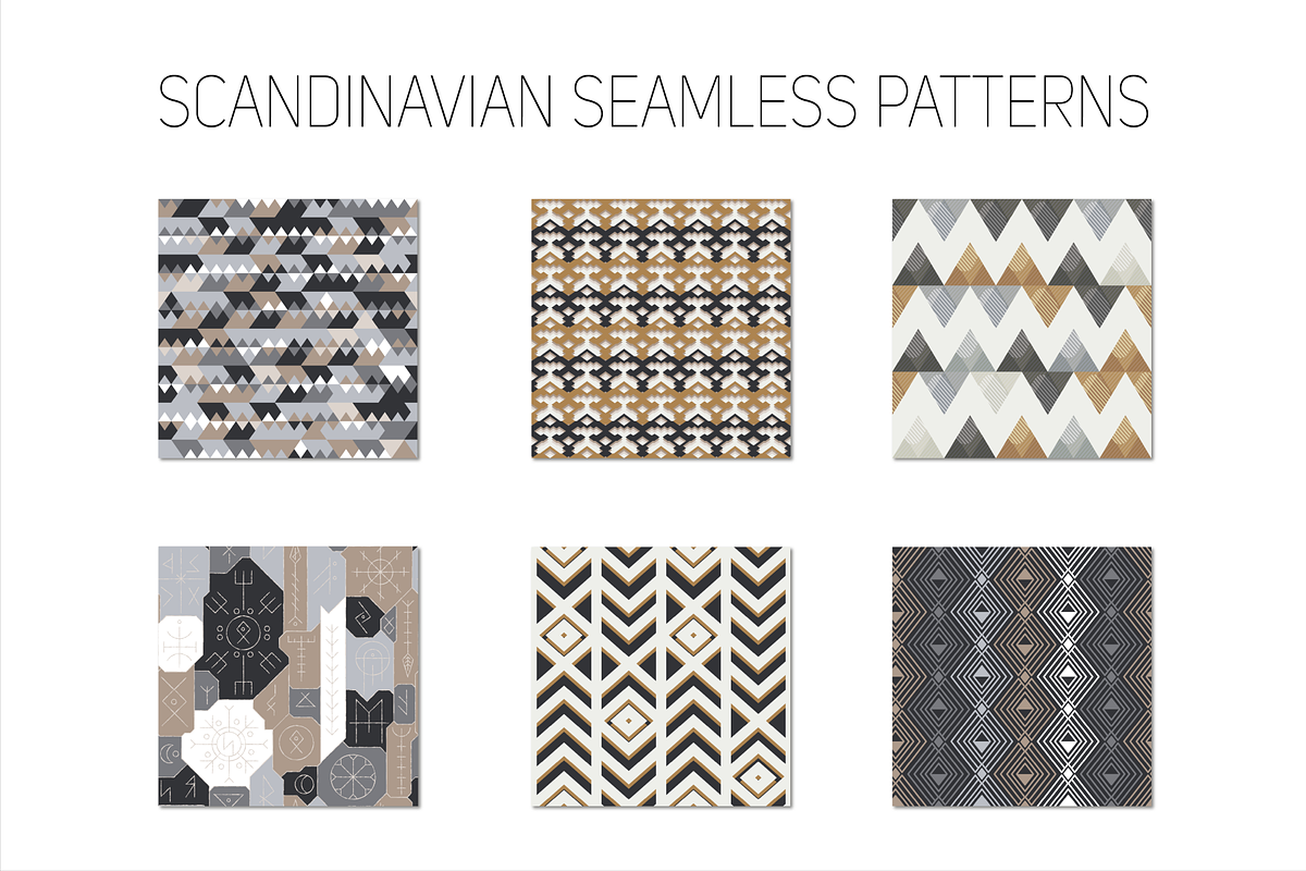 Nordic seamless pattern pack, a Pattern Graphic by Gudiny (Photo 8 of 18)