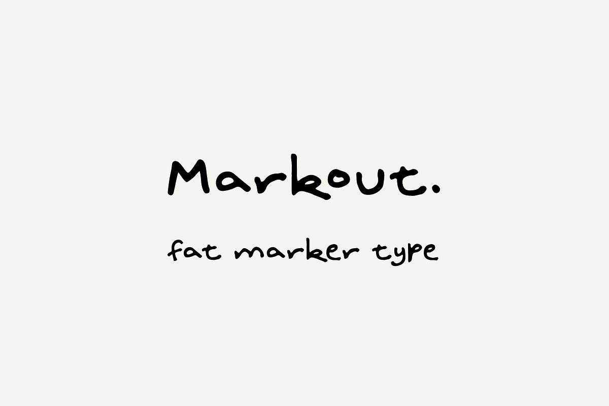 Markout Hand Drawn Marker Pen Font, a Font by Colt Type Co (Photo 6 of 9)