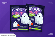 Spooky Night Sale Promo Flyer, a Flyer Template by Annora Studio (Thumbnail 1 of 6)