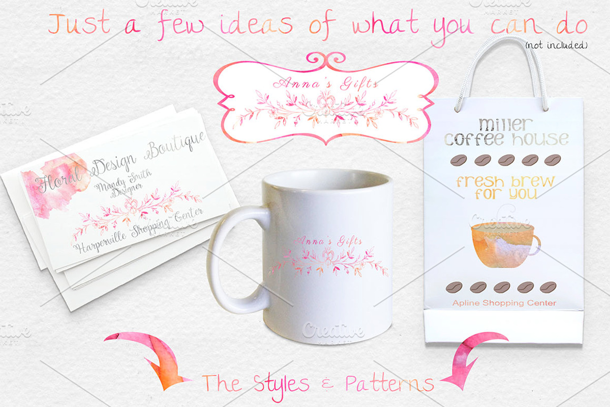 Watercolor Splash Design Elements PS, a Layer Style Add-On by Studio Julie Ann (Photo 2 of 4)