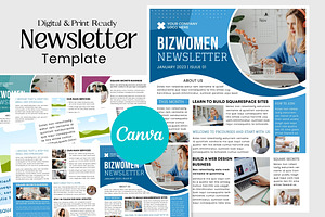 Businesswoman Canva Newsletter