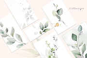 Green watercolor herbs, leaves, a Decorative Illustration by Lisima (Thumbnail 12 of 19)
