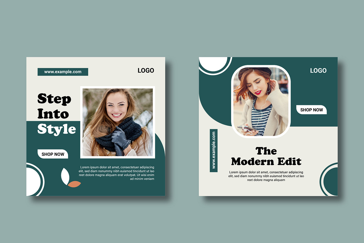 Fashion Social Media Post Template, a Social Media Template by MightyDesign (Photo 3 of 8)