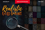 TOOLKIT Gold Paint Effect Photoshop, a Layer Style Add-On by Graphic Spirit (Thumbnail 8 of 15)