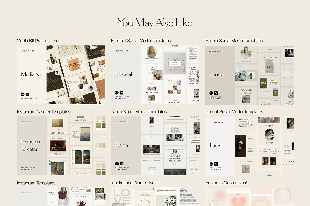 CANVA PS Brand Board Presentations, a Presentation Template by Love Radiation Studio (Photo 17 of 17)