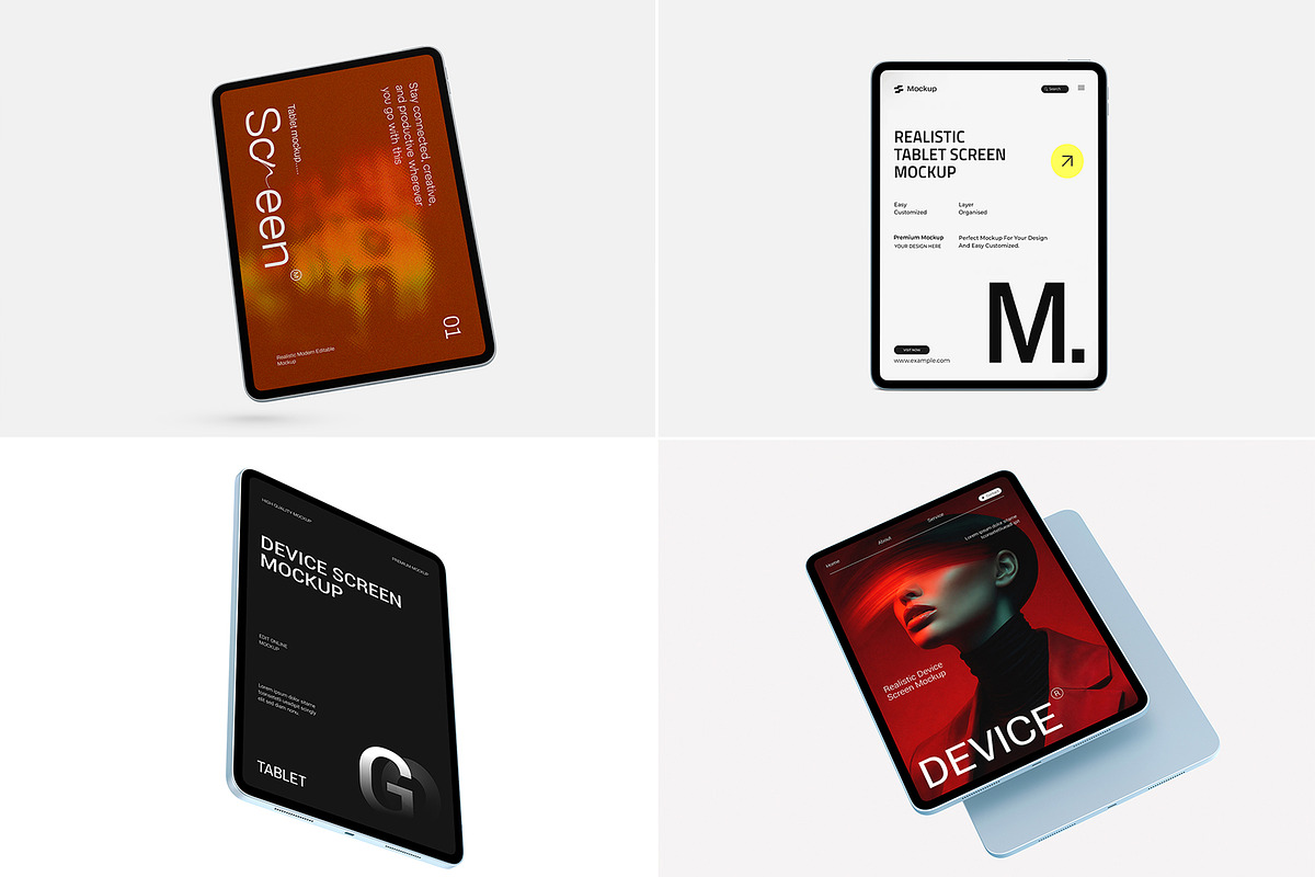 Tablet Device Mockup Collection, an iPad Mockup by graphypix (Photo 2 of 14)
