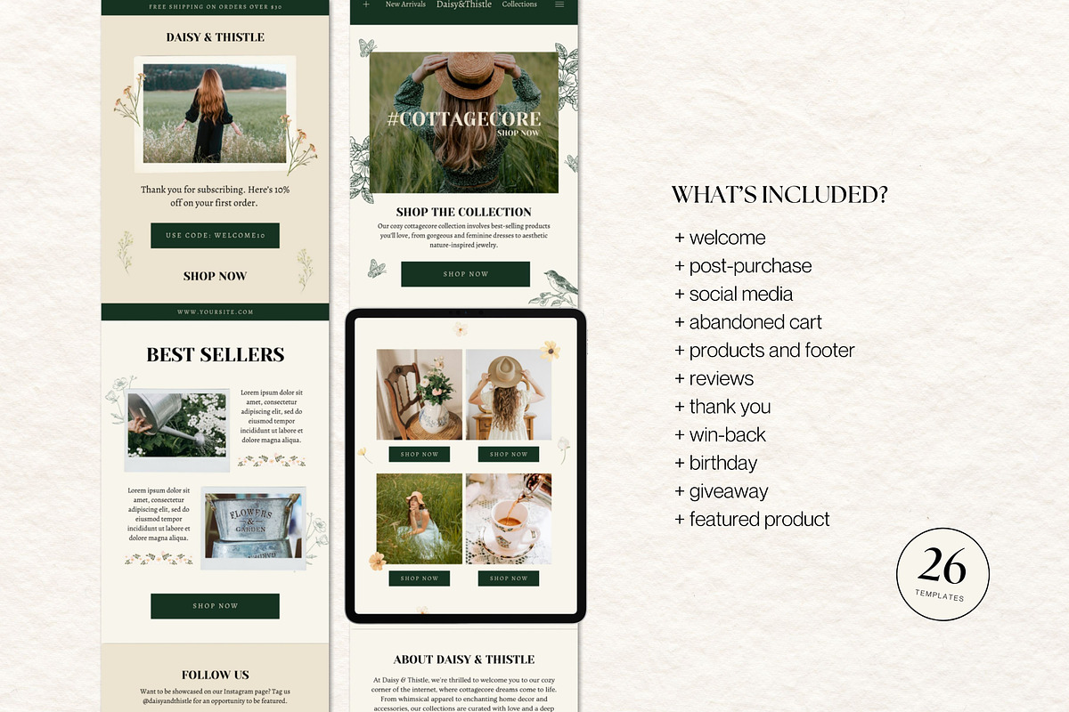 Canva Email Newsletter Templates, an Email Template by Deb Creative Studio (Photo 2 of 8)