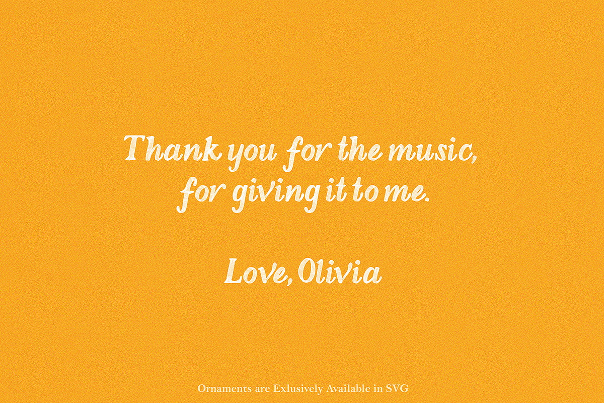 Love, Olivia | Vintage SVG Font, a Script Font by Ryn Pojas (Photo 7 of 7)