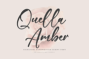Quella Amber - Stylish Signature, a Handwritten Font by CreateBigSupply (Thumbnail 1 of 9)
