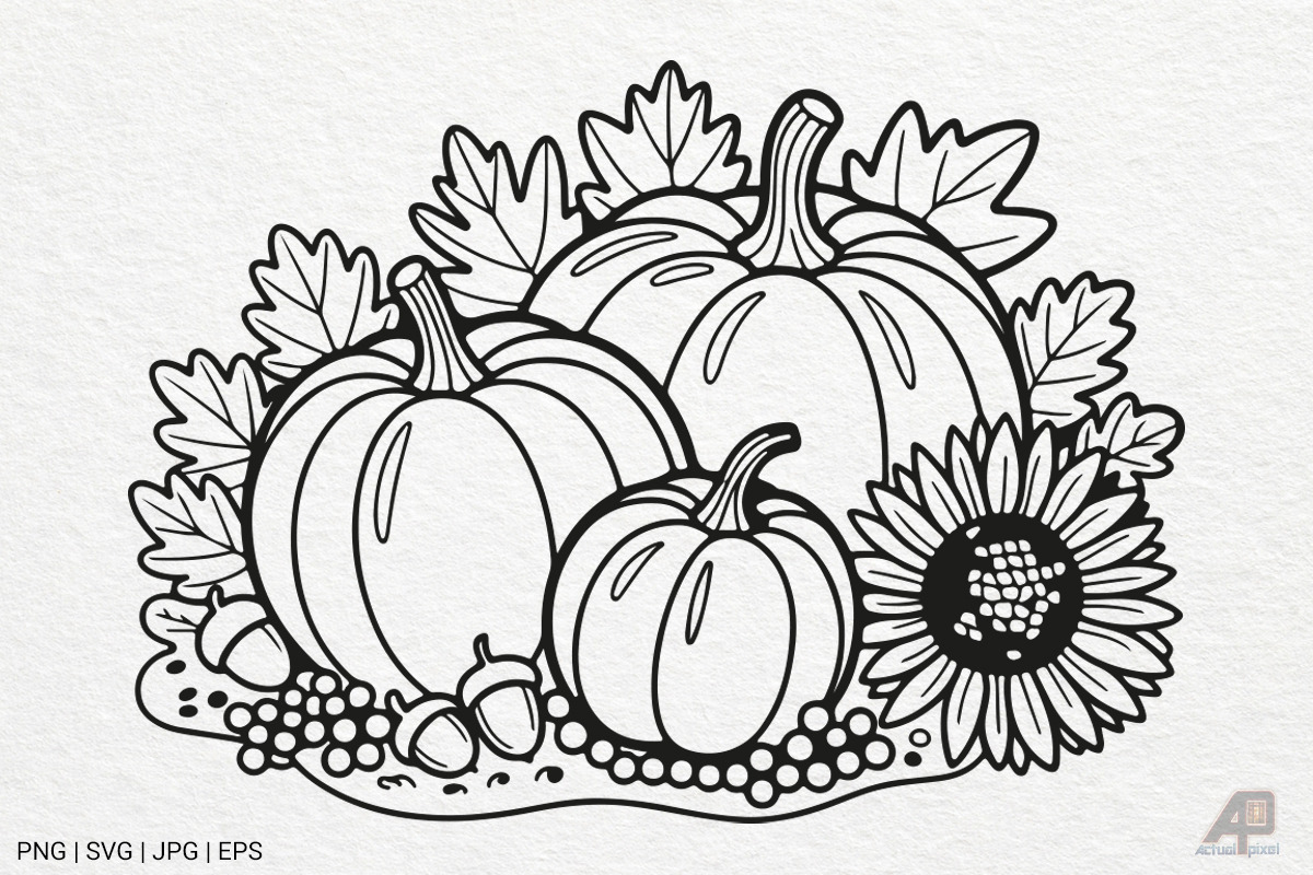 Pumpkin Fall Autumn SVG PNG Bundle, a Photo by Actual Pixel (Photo 9 of 19)
