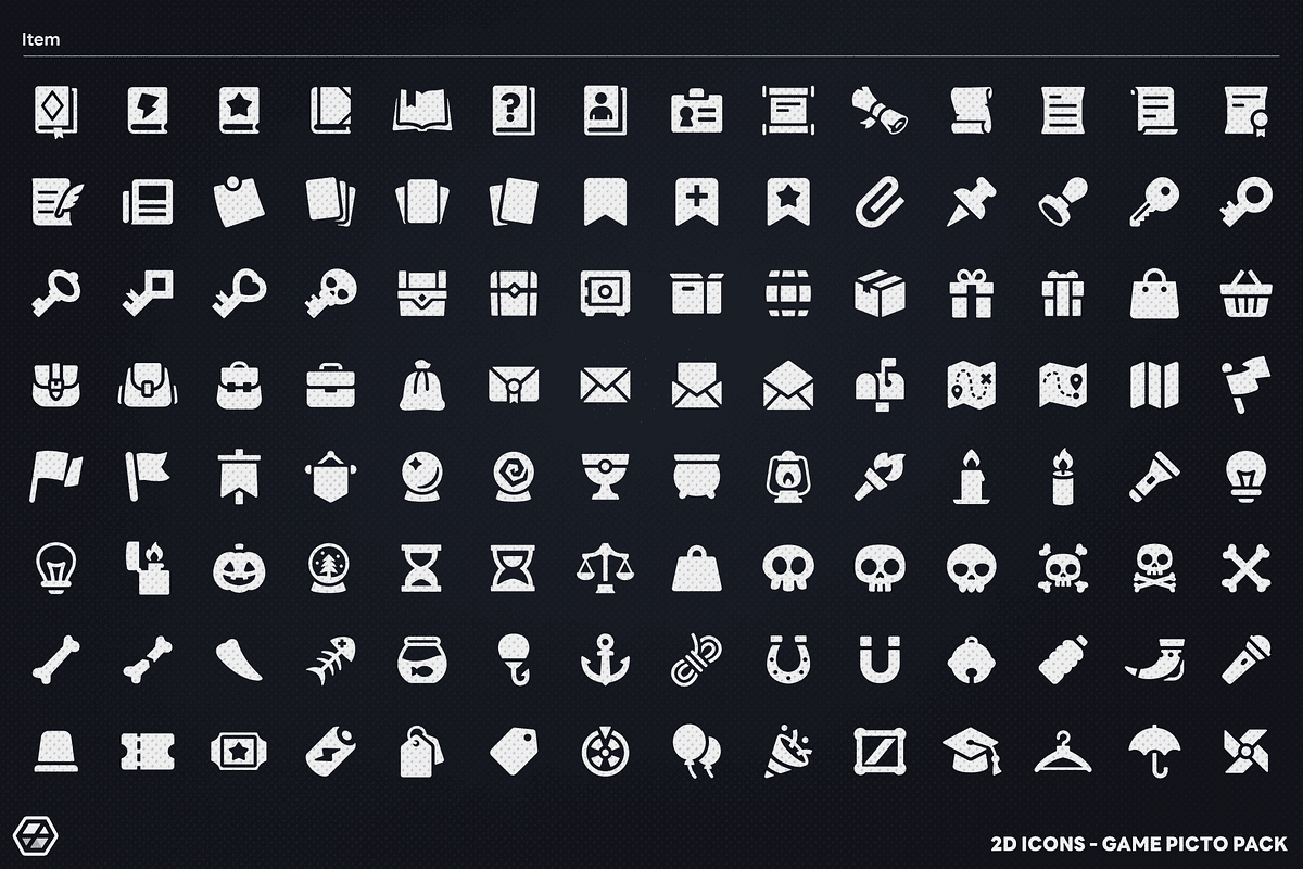 2D Icons - Game Picto Pack, a Solid Icon by LAYERLAB (Photo 5 of 12)