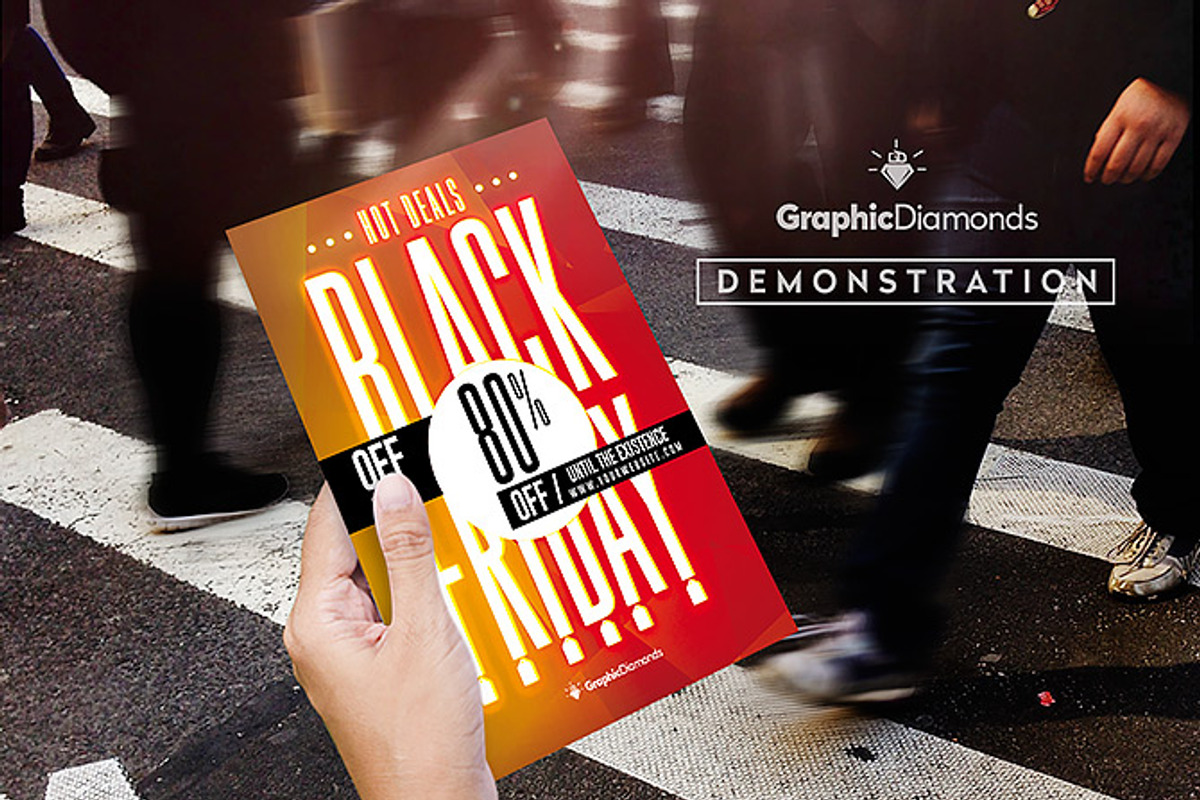 Hot Deals Black Friday Flyer, a Flyer Template by GraphicDiamonds (Photo 2 of 5)