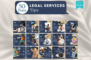 500 Legal Services Canva Templates