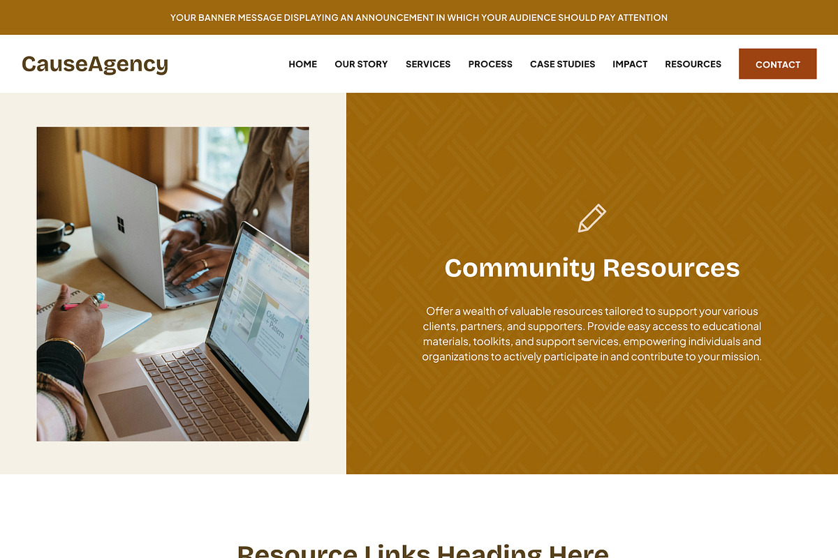Social Enterprise Showit Template, a WordPress Template by Studio Humankind (Photo 16 of 20)