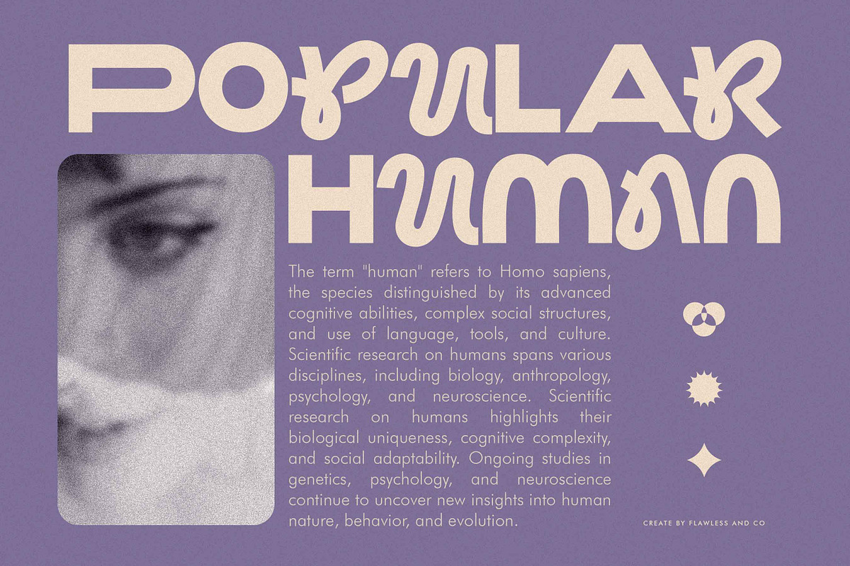 Monundrum - Combination Font, a Font by Flawless And Co (Photo 4 of 10)