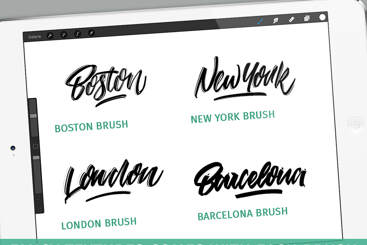 The huge Procreate cities brushpack preview 2