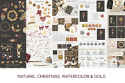 Watercolor Christmas Bundle, a Decorative Illustration by NataliVA (Thumbnail 5 of 7)